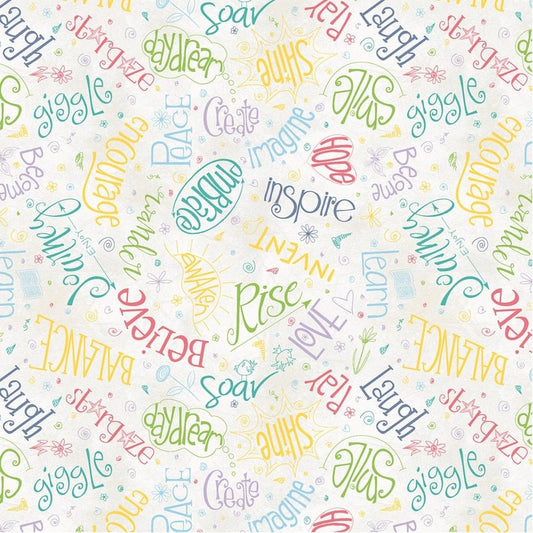 Noteworthy - Ivory Aspirations - Everything Fabric