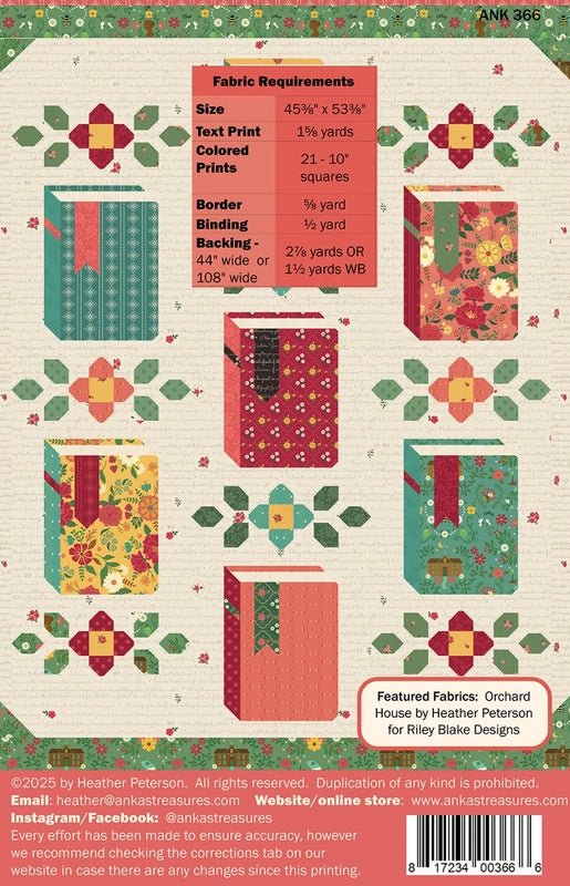 Novel Idea Quilt Pattern - Everything Fabric