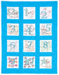 Numbers 1,2,3 Nursery Quilt Blocks - Everything Fabric