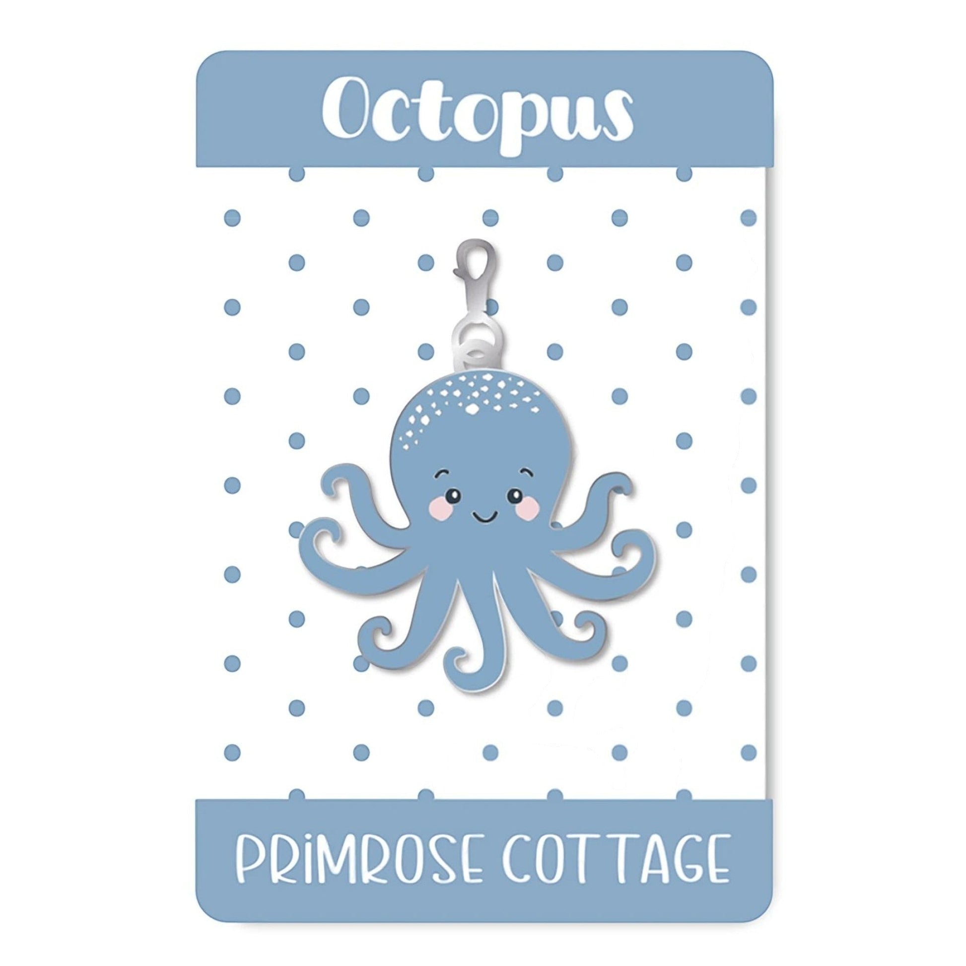 Octopus Zipper Charm - Everything Fabric