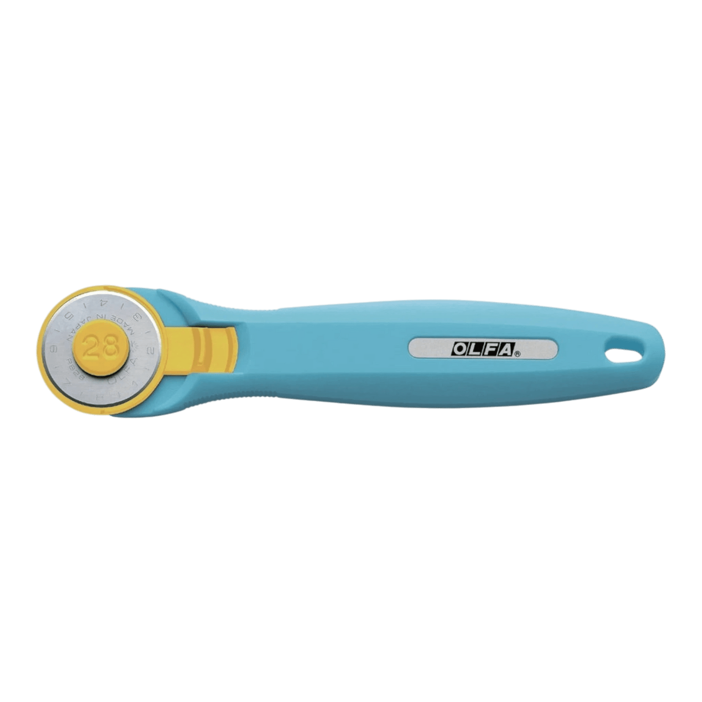 OLFA 28 mm Aqua Quick Change Rotary Cutter & Bonus Touch Knife - Everything Fabric