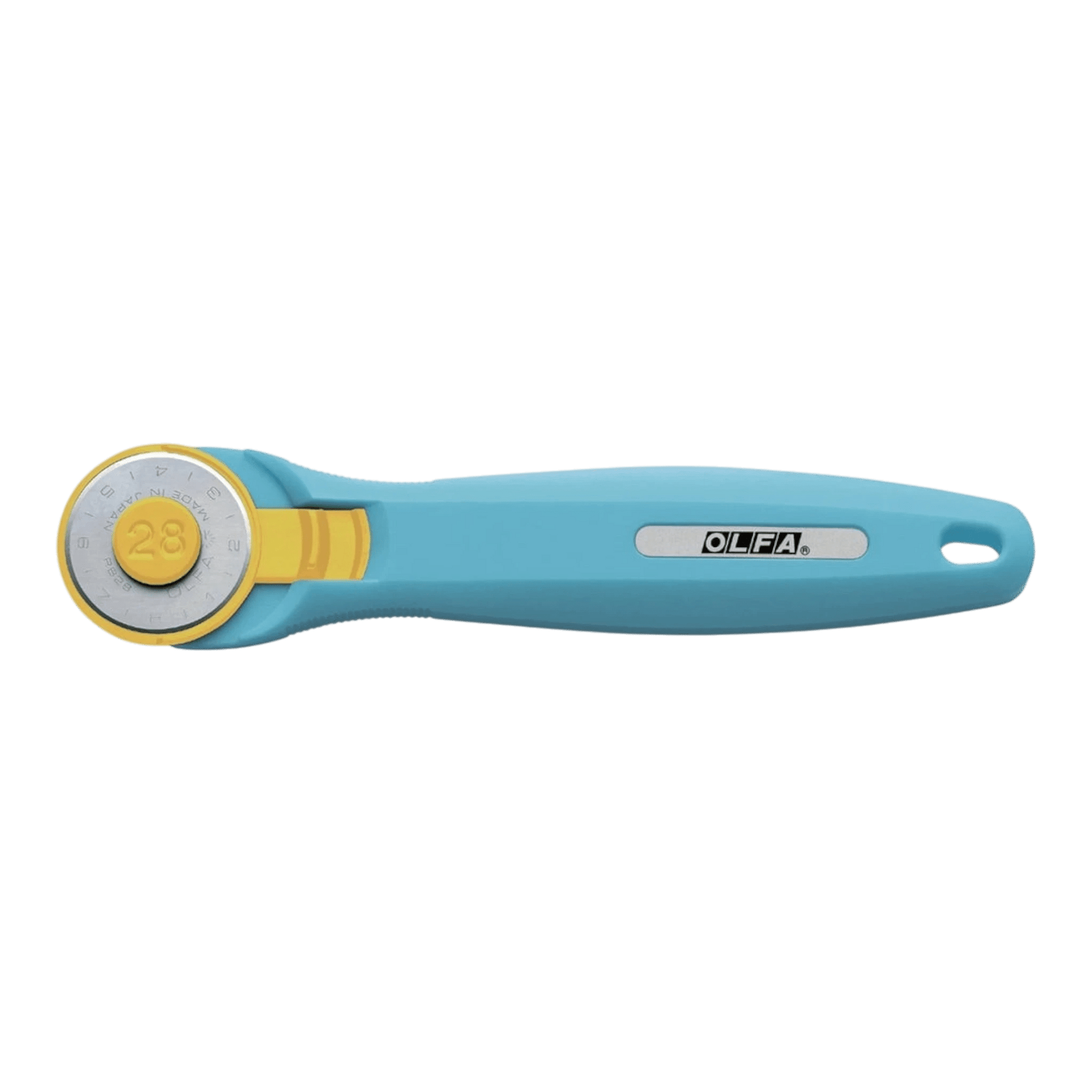 OLFA 28 mm Aqua Quick Change Rotary Cutter & Bonus Touch Knife - Everything Fabric