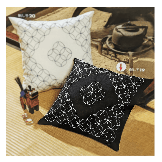 Olympus Sashiko Kit Cushion - Indigo - Everything Fabric