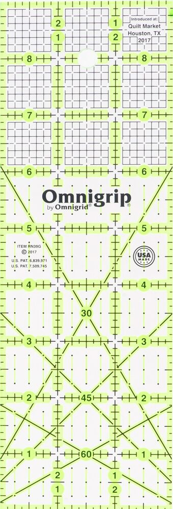 Omnigrip Ruler - 3 in x 9 in - Everything Fabric