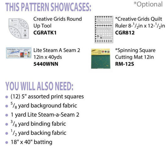 Orange Peel Table Runner Pattern - Everything Fabric