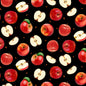 Orchard Valley - Black Apples & Slices - Everything Fabric