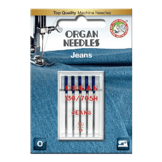 ORGAN Brand Jeans 110/18 Needles 5pk - Everything Fabric
