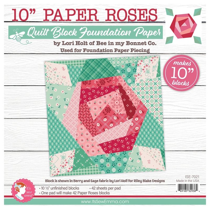 Paper Roses 10in Foundation Paper Pad - Everything Fabric