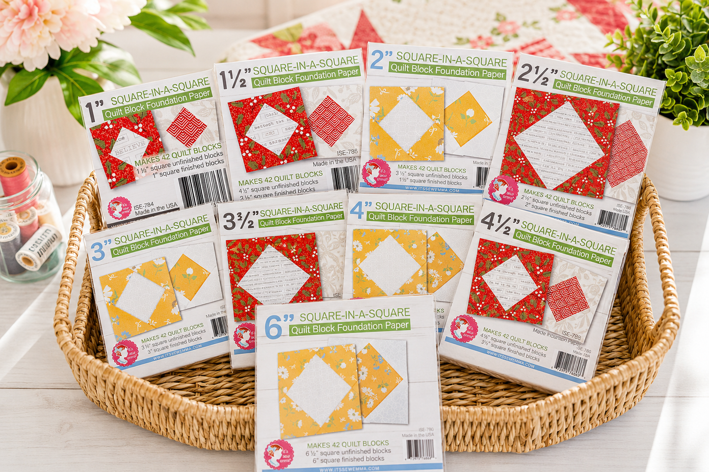 Foundation Paper Pad - Square in a Square Quilt Block Pad