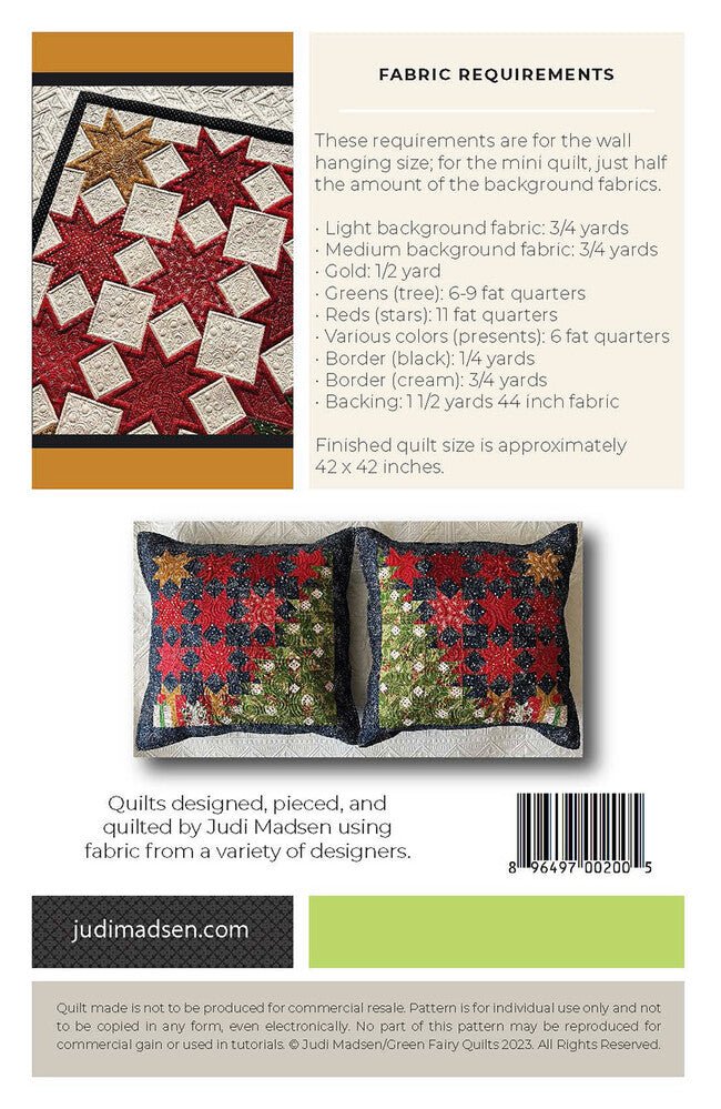 Patchwork Christmas Wall Hanging Mini Quilt & Pillows - Everything Fabric