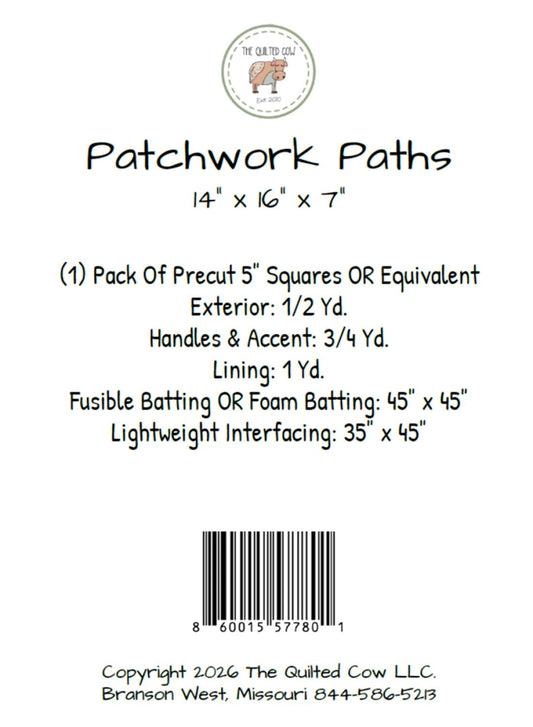 Patchwork Paths Tote Pattern - Everything Fabric