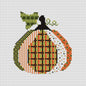 Patterned Pumpkin CROSS STITCH Kit - 4 - Everything Fabric