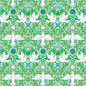 Peace on Earth Holiday- Mint Damask Christmas - Everything Fabric