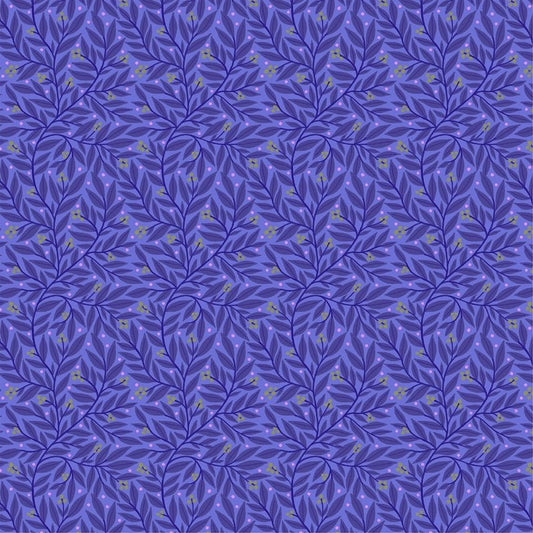 Periwinkle Vines & Berries - Everything Fabric