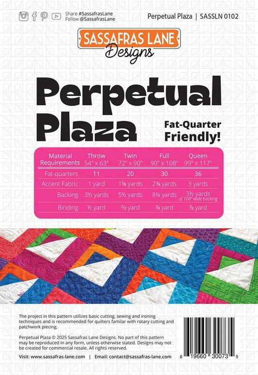 Perpetual Plaza Quilt Pattern - Everything Fabric