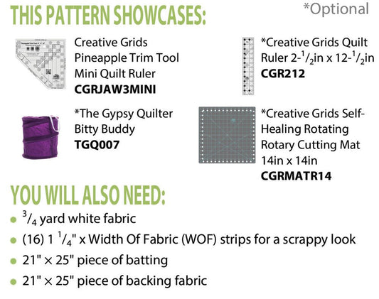 Petite Pineapples Quilt Pattern - Everything Fabric