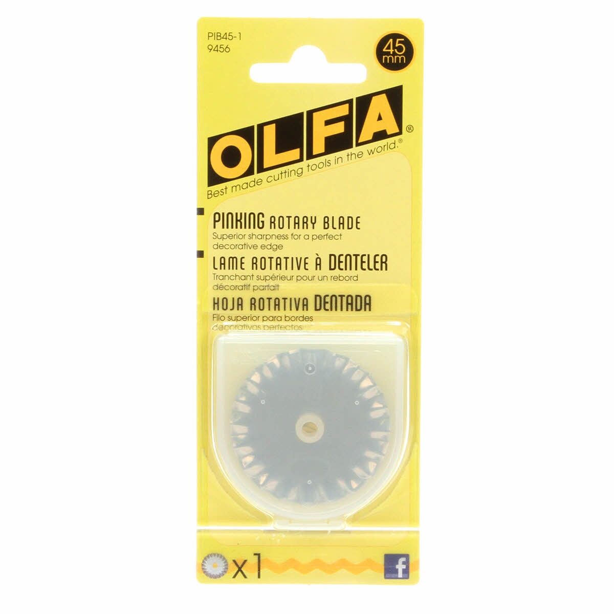 Olfa Rotary Blade Pinking - 45 mm Refill sewing and quilting product
