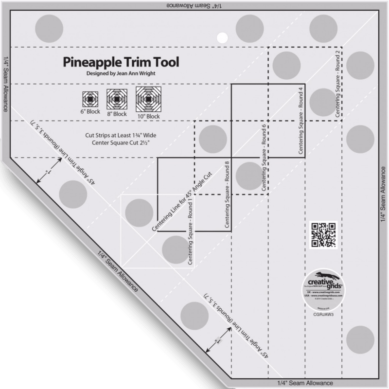 Pineapple Popout Table Runner Pattern - Everything Fabric