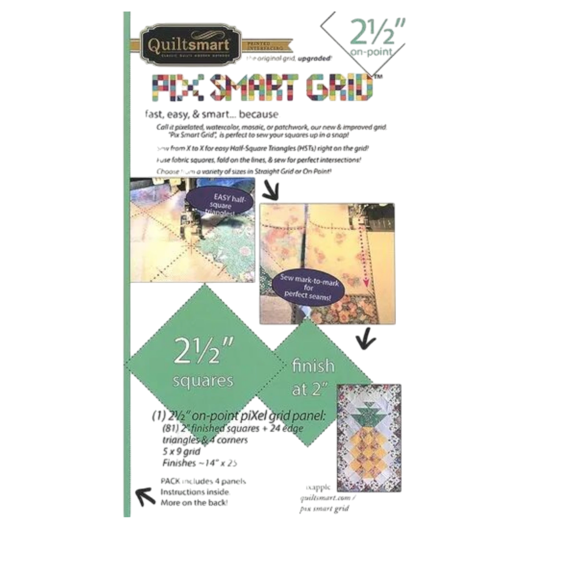 Pix Smart Grid 2.5in Gridded Interfacing - Everything Fabric
