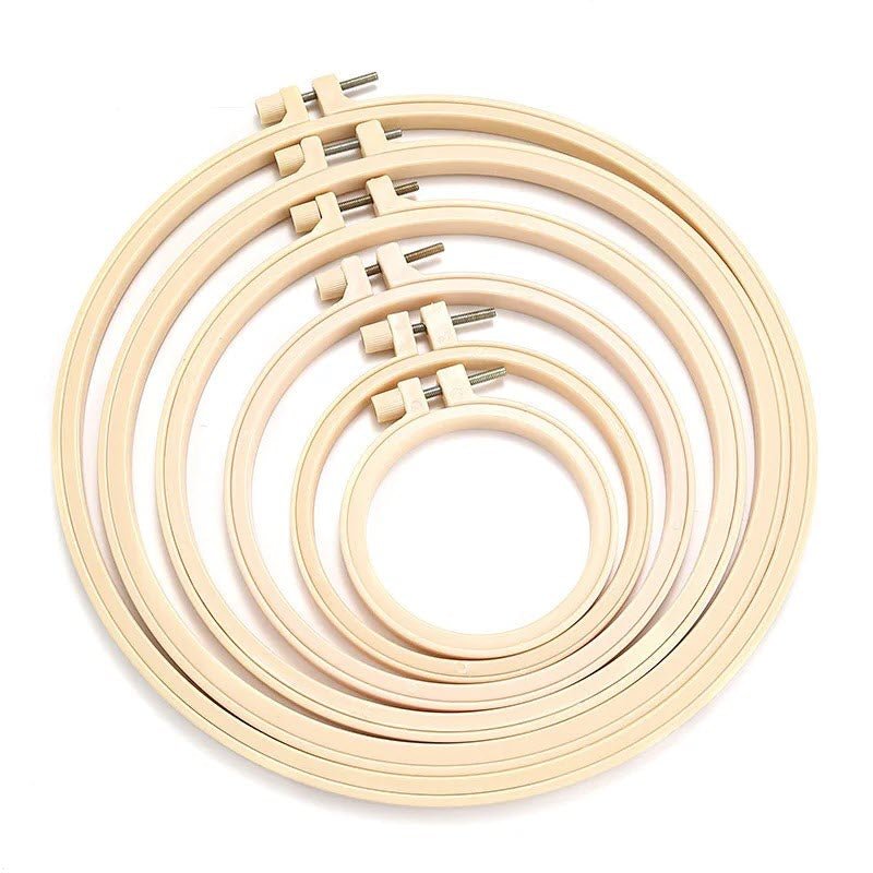 Plastic Embroidery and Cross Stitch Hoop - Round - 11in - Everything Fabric