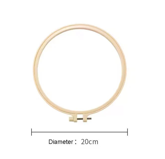 Plastic Embroidery and Cross Stitch Hoop - Round - 4.72in - Everything Fabric