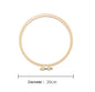 Plastic Embroidery and Cross Stitch Hoop - Round - 4.72in - Everything Fabric