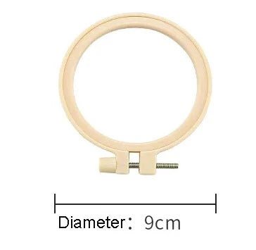 Plastic Embroidery and Cross Stitch Hoop - Round - 4.72in - Everything Fabric