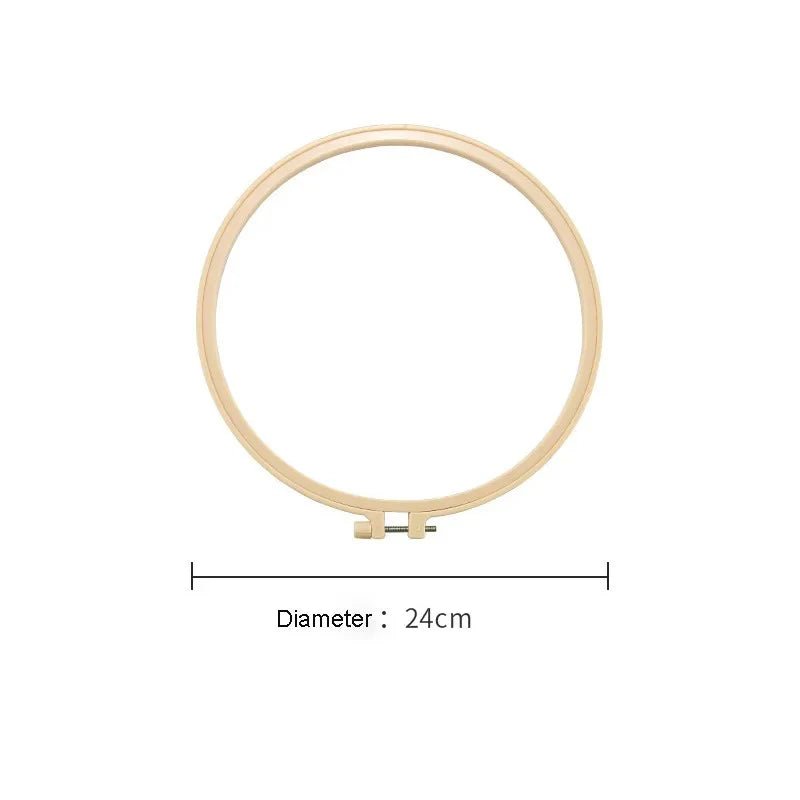 Plastic Embroidery and Cross Stitch Hoop - Round - 4.72in - Everything Fabric