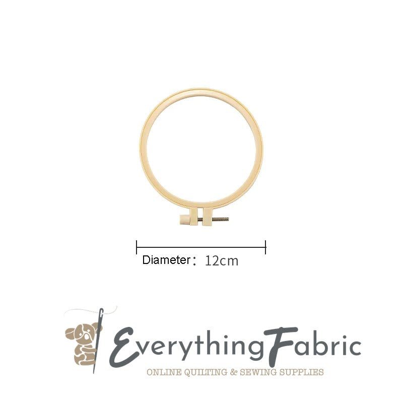 Plastic Embroidery and Cross Stitch Hoop - Round - 4.72in - Everything Fabric