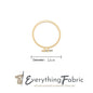 Plastic Embroidery and Cross Stitch Hoop - Round - 4.72in - Everything Fabric