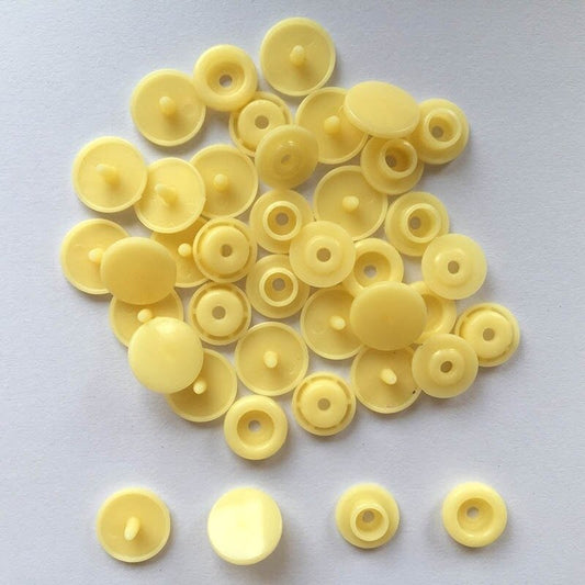 Plastic Kam Snap Buttons 11 mm - Lemon - Everything Fabric