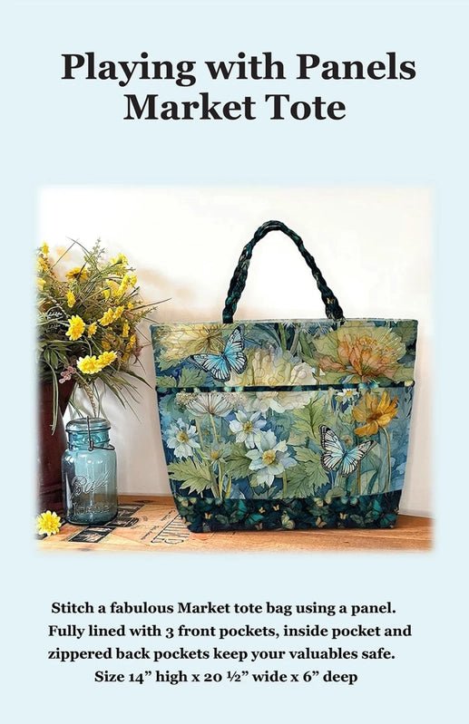 Playing with Panels Market Tote Pattern - Everything Fabric