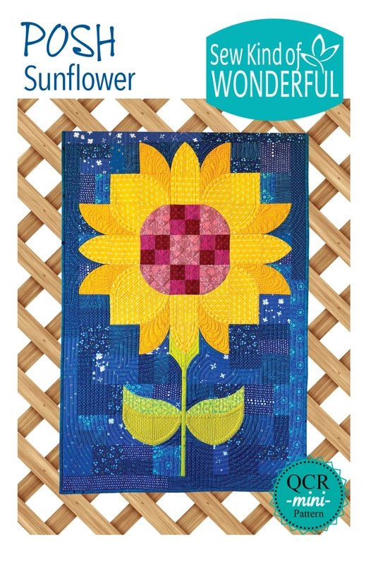 Posh Sunflower Quilt Pattern - Everything Fabric