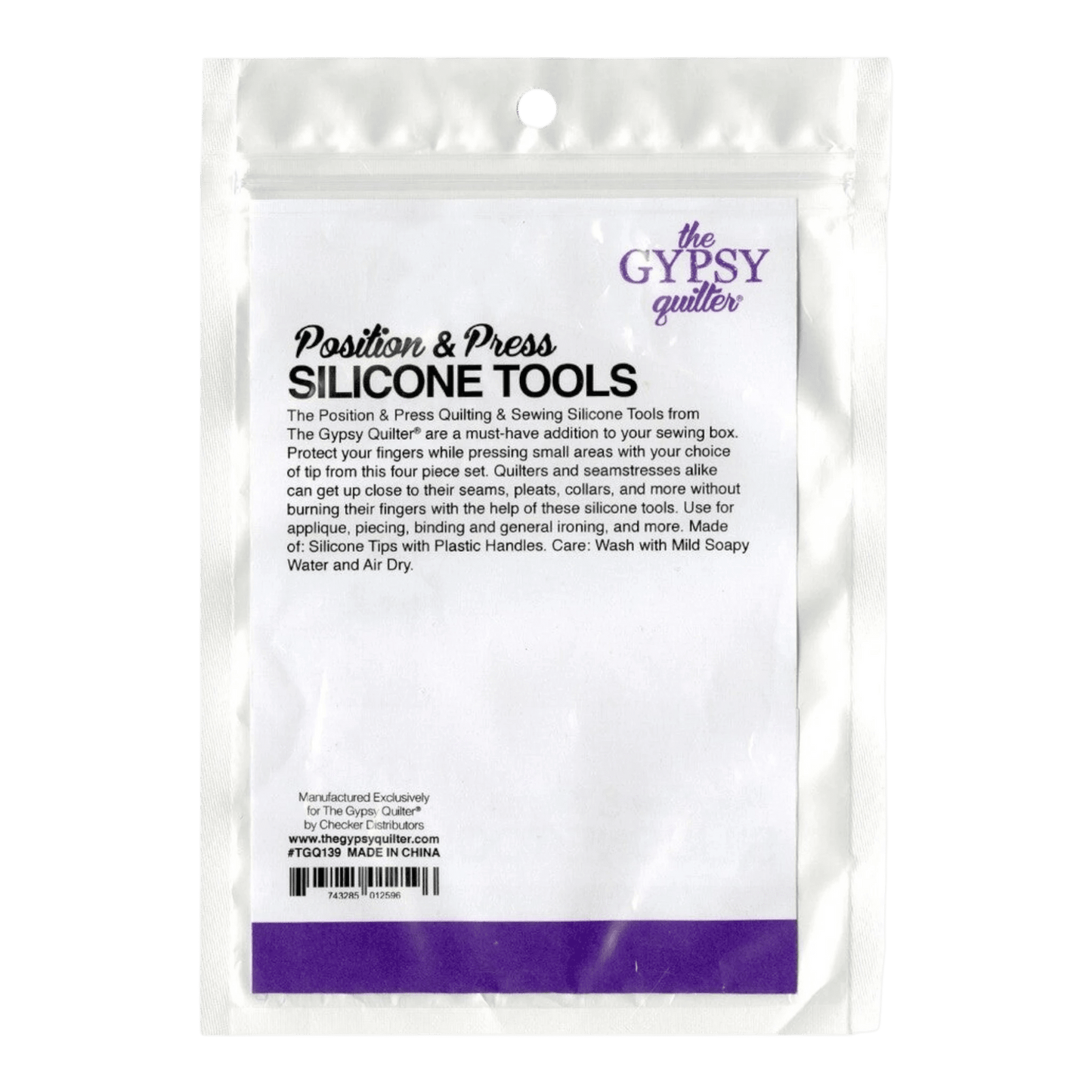 Position, Press, Quilting and Sewing Silicone Tools 4ct - Everything Fabric