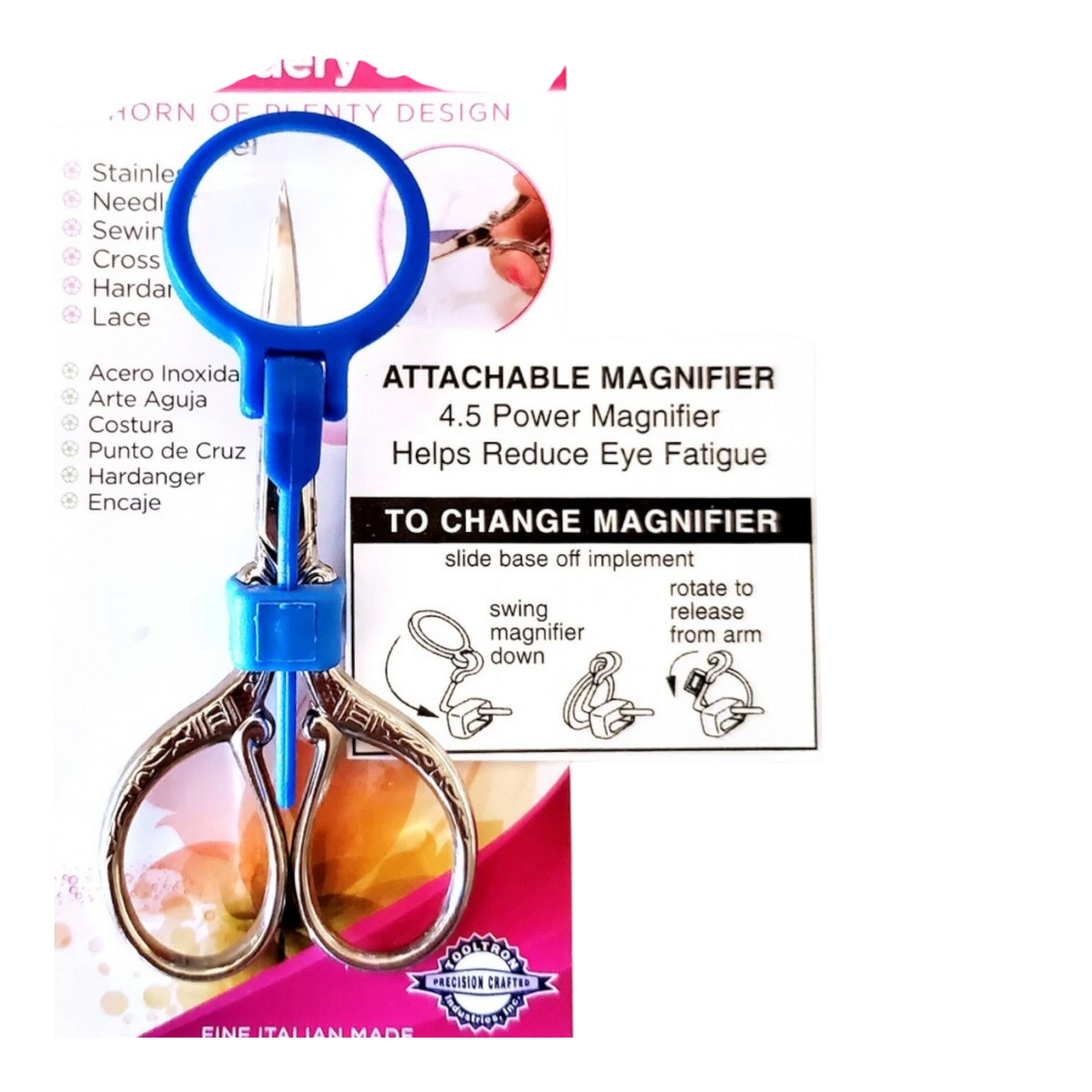 Premium Embroidery Scissors with Magnifier - Everything Fabric