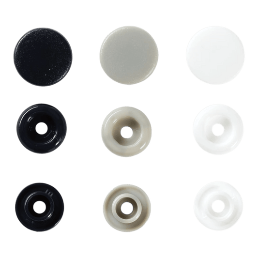 Prym Love - Colour Snap Fastener - NAVY BLUE/GREY/WHITE - Everything Fabric
