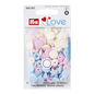 Prym Love - Colour Snap Fastener - ROSE/LIGHT BLUE/PEARL - Everything Fabric