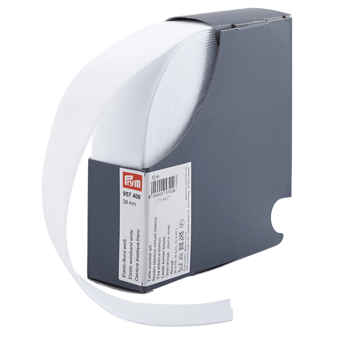 Prym - Soft Elastic Waistband - 1.5in White - Everything Fabric