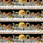Pumpkin Patch - Barn Dance Border Stripe White - Everything Fabric