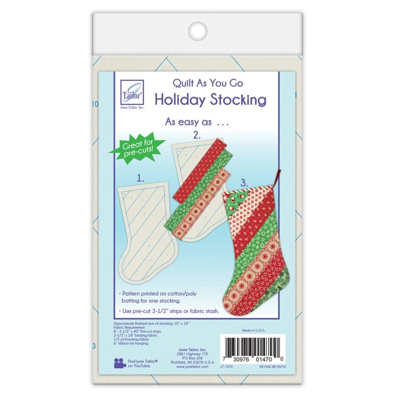 Quilt As You Go Holiday Stockings - Everything Fabric