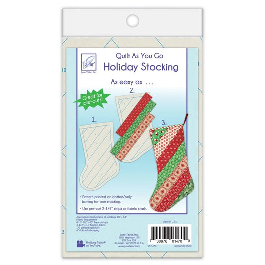 Quilt As You Go Holiday Stockings - Everything Fabric