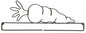 Quilt Hanger Carrot Screw Split Bottom 12 in - Everything Fabric