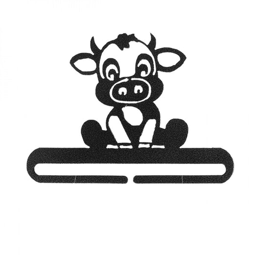 Quilt Hanger - Cow Split Bottom Charcoal 152 mm - Everything Fabric