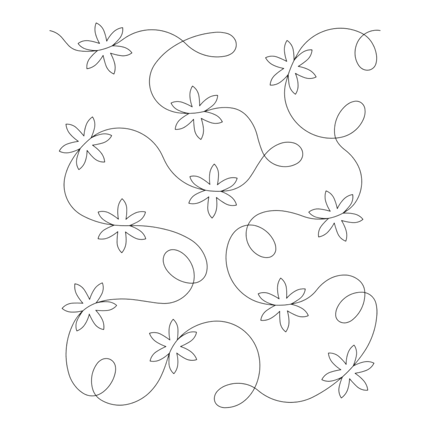 Quilt Let it Snow Stipple Stencil - 9.5 in - Everything Fabric