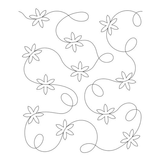 Quilt Let it Snow Stipple Stencil - 9.5 in - Everything Fabric