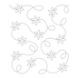 Quilt Let it Snow Stipple Stencil - 9.5 in - Everything Fabric