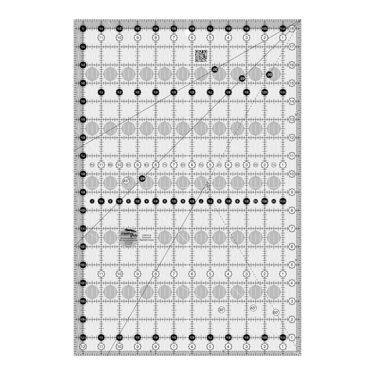 Quilt Ruler - 12.5 in x 18.5 in - CGR1218 - Everything Fabric