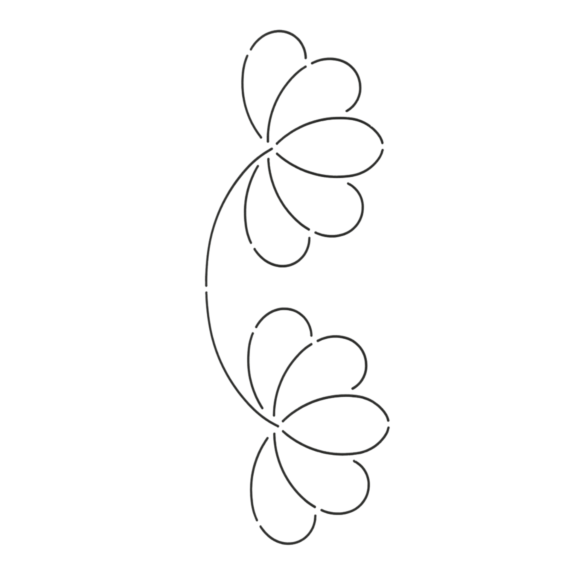 Quilt Stencil Border Design - 4in - Everything Fabric