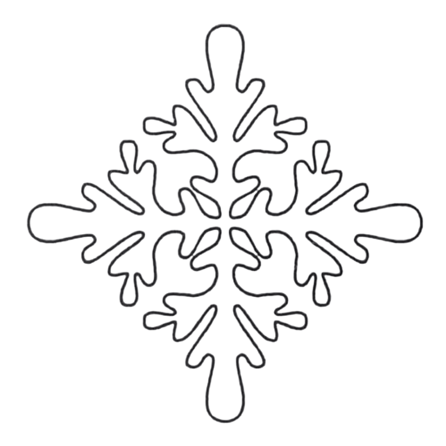 Quilt Stencil - Bur Oak - 3 in - Everything Fabric