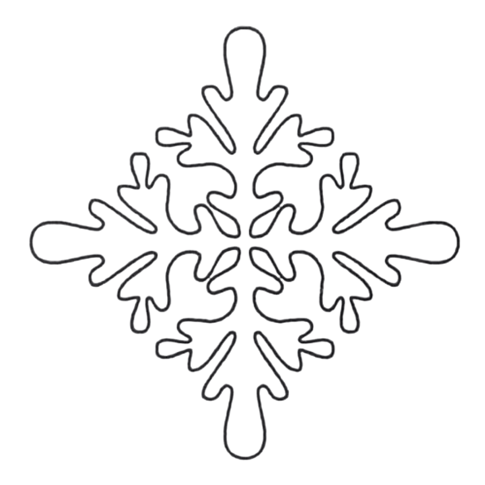 Quilt Stencil - Bur Oak - 3 in - Everything Fabric